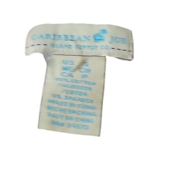 Caribbean Joe Leaf Print V-Neck‎ Stretch Top Womens Size M Black/Pink - Picture 5 of 5